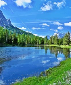 Italy Mountains Landscape paint by numbers