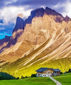 Italy Mountains paint by numbers