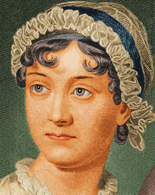 Jane Austen Face paint by numbers