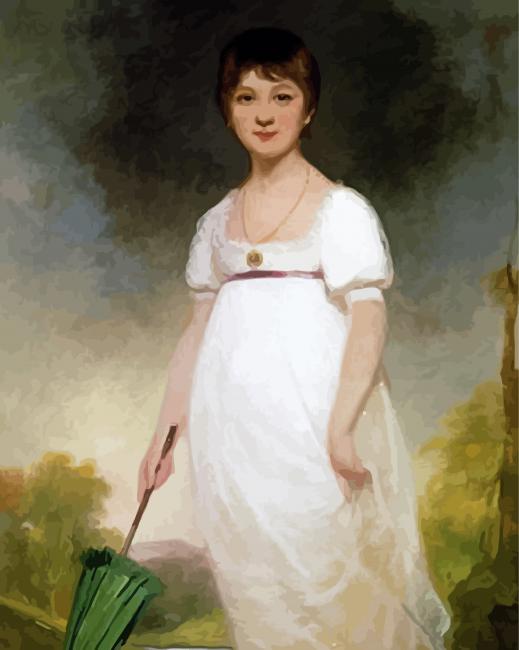 Jane Austen Portrait paint by numbers