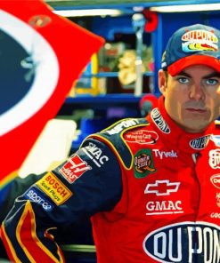 Jeff Gordon Race Driver paint by numbers