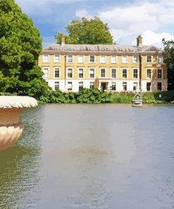 Kew English Gardens Main Lake paint by numbers