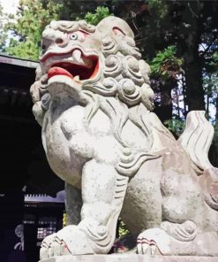 komainu Statue paint by numbers