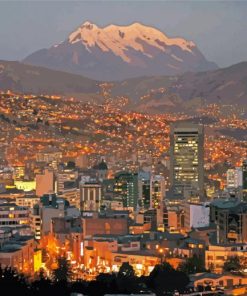 La Paz Bolivia paint by numbers