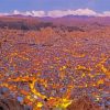 La Paz Bolivia Sunset paint by numbers