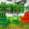 Lakeside Chairs paint by number