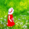 Little Girl In A Field paint by number