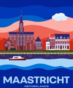 Maastricht Netherland Poster paint by number