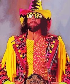 Macho Man Randy Savage Wrestler paint by number