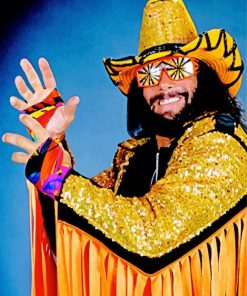 Macho Man Randy Savage paint by number