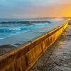 Malecon Beach In Havana Sunset paint by numbers