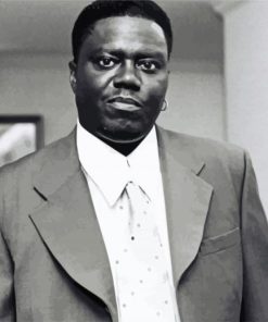 Monochrome Bernie Mac paint by number