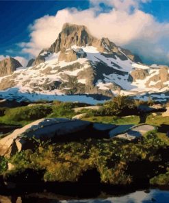 Mountains By Ansel Adams paint by number