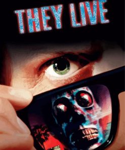 Movie Poster They Live paint by number