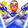 Nerf Legends Game Character paint by number