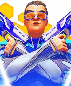 Nerf Legends Game Character paint by number