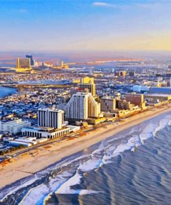 New Jersey Atlantic City paint by number