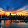 New York Sunset paint by number