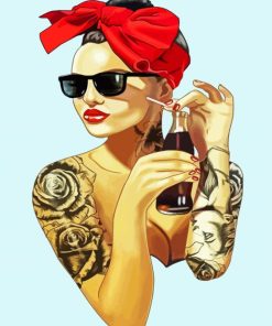 Pin Up Girl paint by number