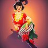 Beautiful Pin Up Girl paint by number