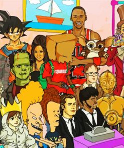 Pop Culture Characters paint by number