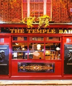 Pub Temple Bar Dublin paint by numbers