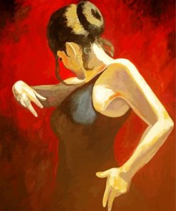 Salsa Dancer Art paint by number