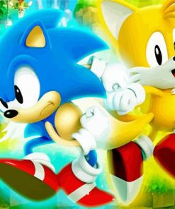 Sonic And Tails Characters paint by number