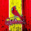 Splatter St Louis Cardinals paint by number