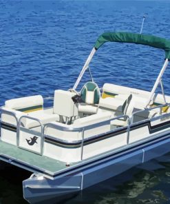 Sport Pontoon Boat paint by number