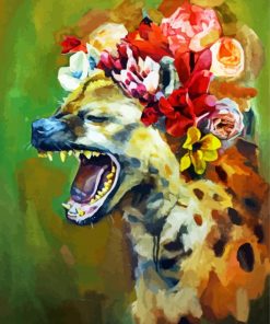 Spotted Hyena Art paint by numbers