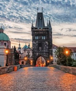 St Charles Bridge In Prague paint by numbers