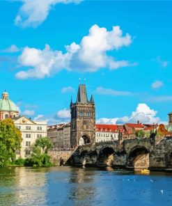 St Charles Bridge paint by numbers