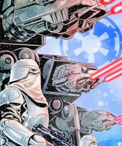 Star Wars Hoth paint by numbers