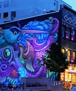 Street Art Halifax Downtown paint by numbers