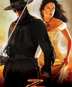 The Legend Of Zorro Poster paint by number