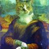 The Mona Lisa Cat paint by numbers