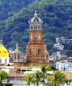 The Church Of Our Lady Puerto Vallarta paint by number