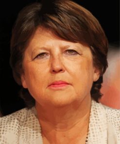 The Frensh Politician Martine Aubry paint by number