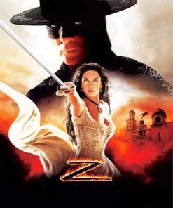 The Legend Of Zorro Movie Poster paint by number