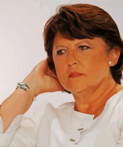 The Politician Martine Aubry paint by number