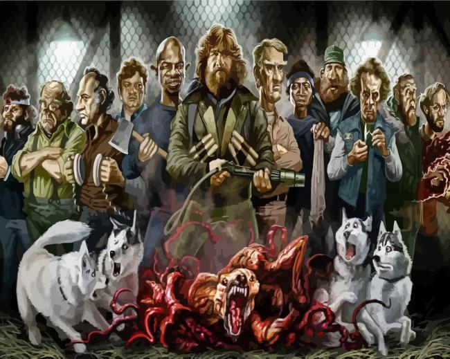 The Thing Movie paint by number