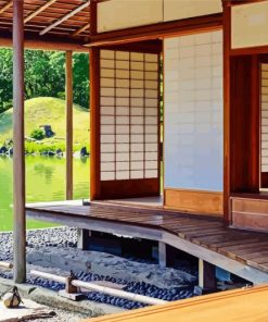 Traditional Japanese Style House paint by number