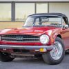 Triumph Tr6 Car Engines paint by numbers