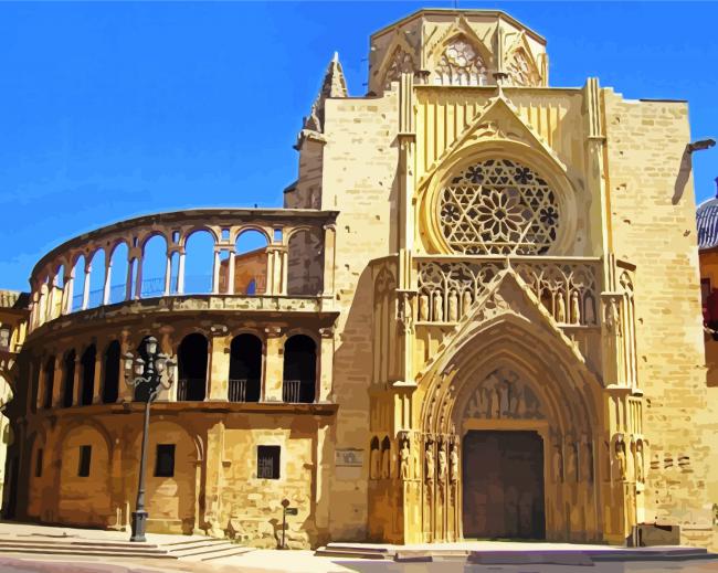 Valencia Cathedral paint by numbers