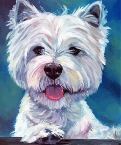 West Highland Terrier Dog Art paint by number