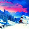 Cold Winter Scene paint by numbers