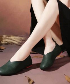 Woman Wearing Flat paint by number
