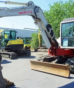 The Takeuchi TB 180 paint by number