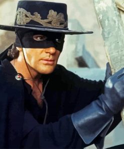 Zorro Character paint by numbers